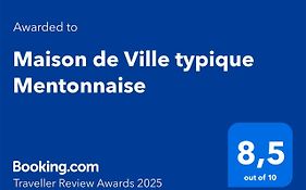 Maison De Ville Typique Mentonnaise